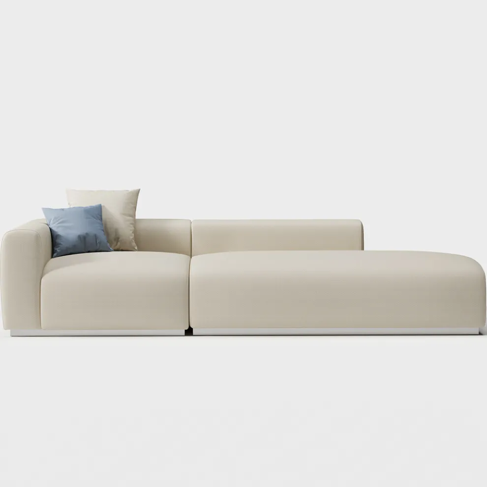 Modulares Outdoor-Sofa aus marineblauem Sperrholz Made in Italy - Bahias