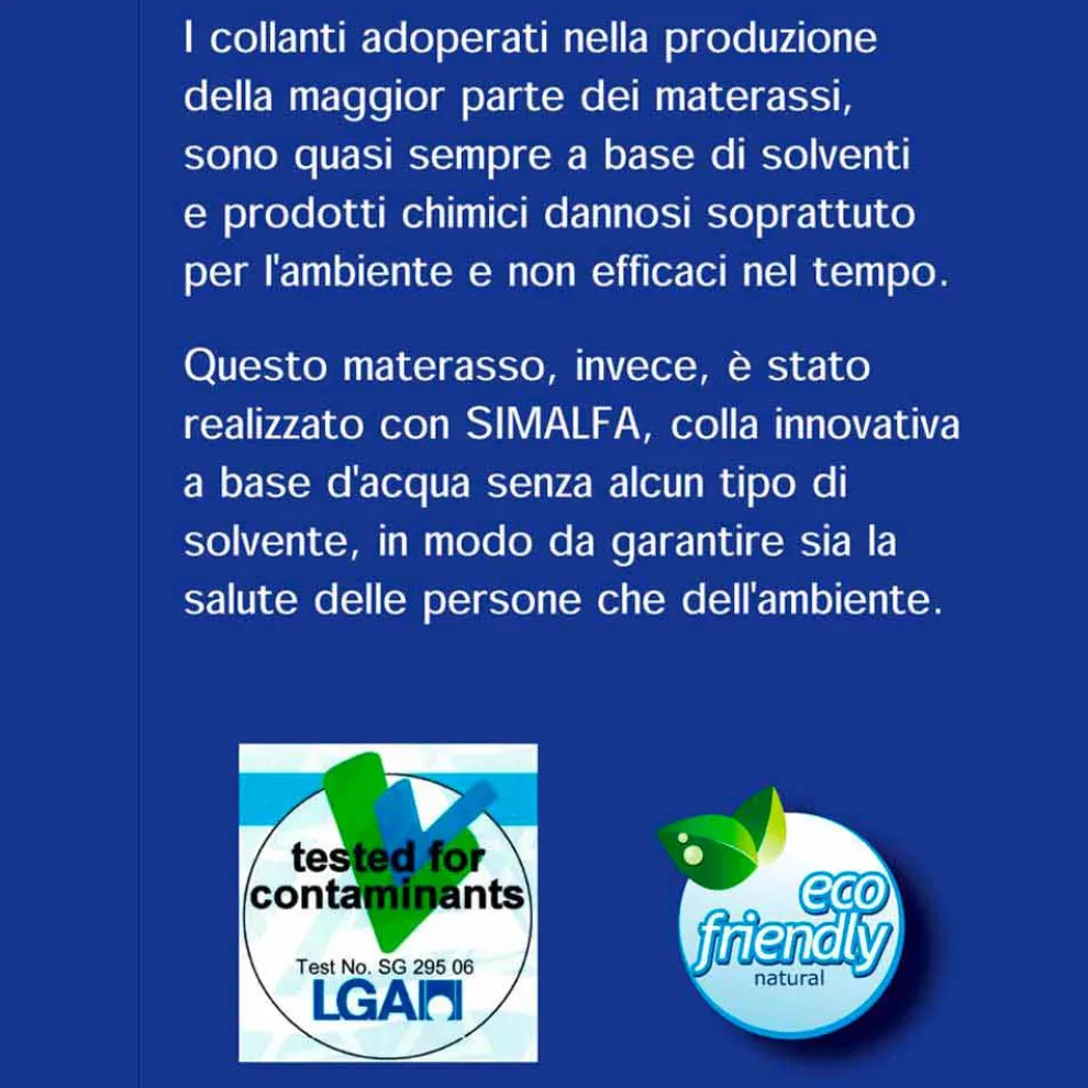 Matratze Bio, Natur, Quadratisch und eine Hälfte mit Speicher Airsensitive