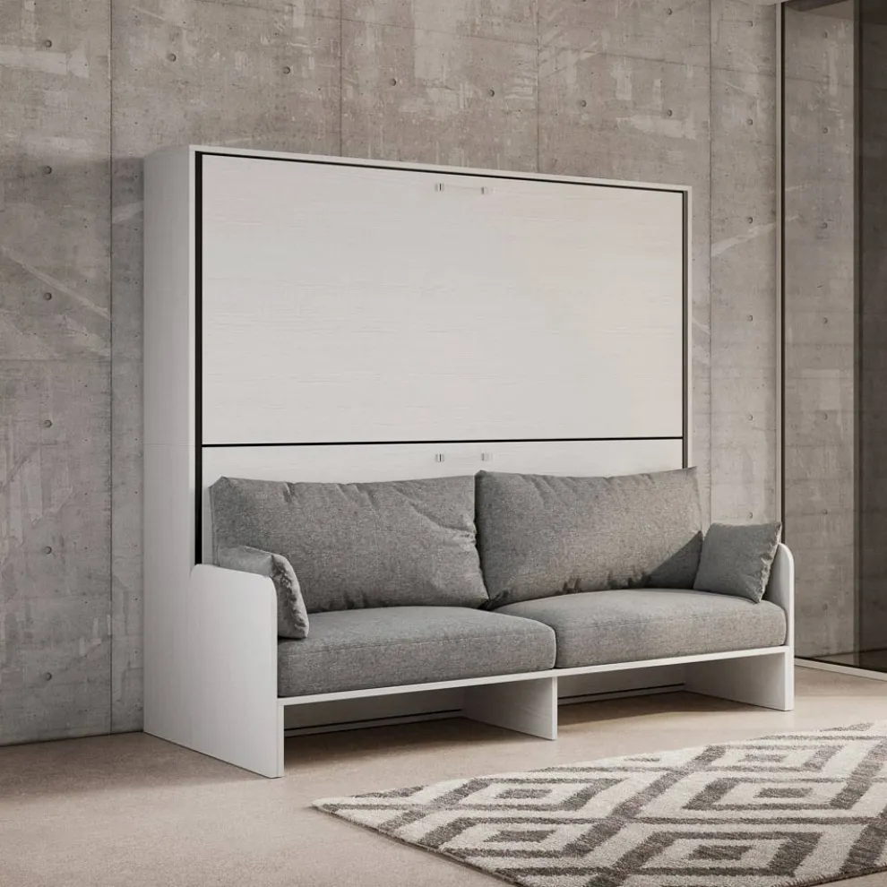 Horizontales Klapp-Etagenbett mit Sofa Made in Italy – Collaborative