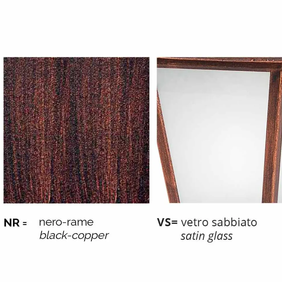 Outdoor zwei Lichter Laternenpfahl aus Aluminium, hergestellt in Italien, Kristel