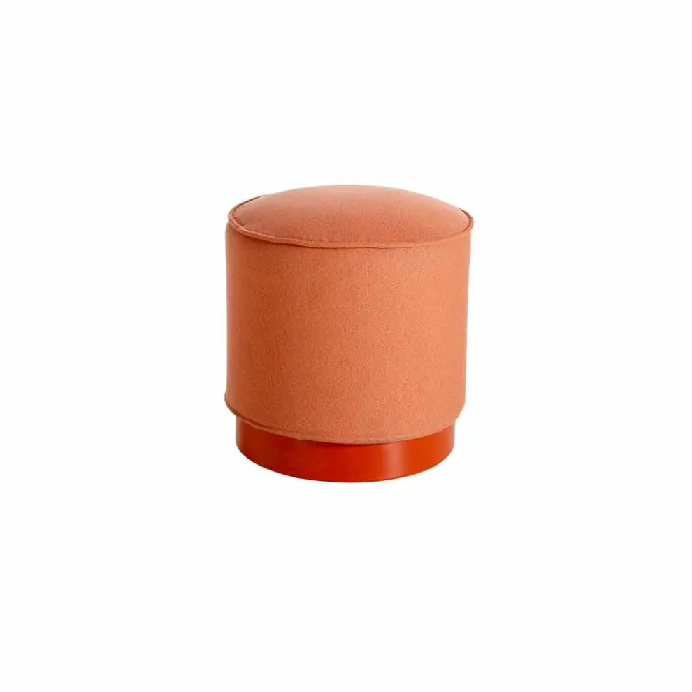 Outdoorpouf, aus Polyethylen und Stoff oder Leder-Mara Slide