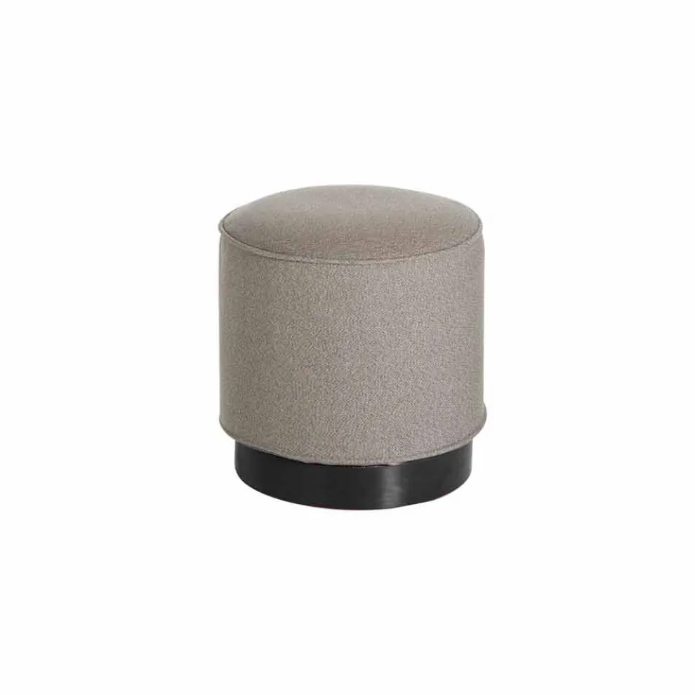 Outdoorpouf, aus Polyethylen und Stoff oder Leder-Mara Slide