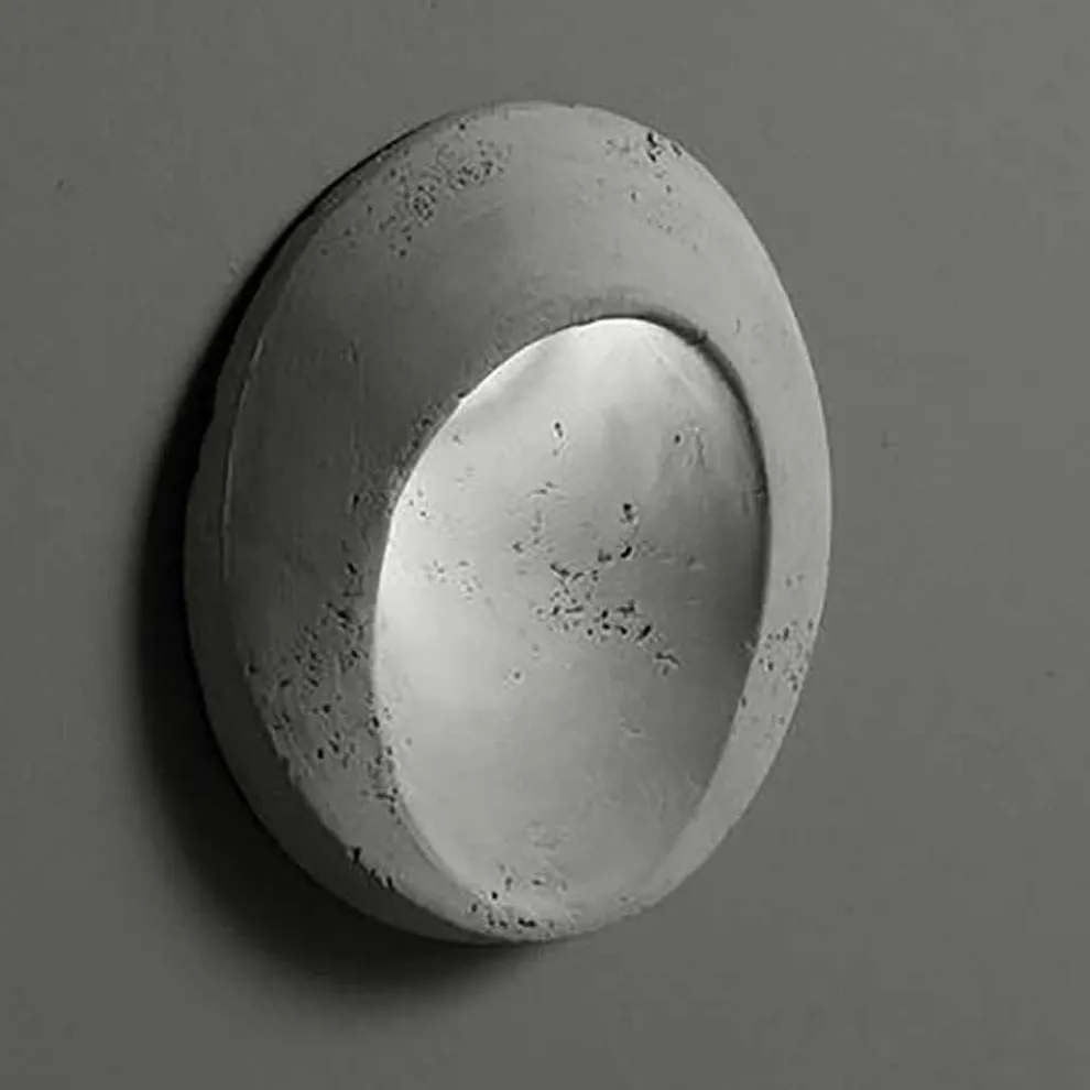 Ovale Außenwandleuchte aus farbigem Ton Oval - Toscot