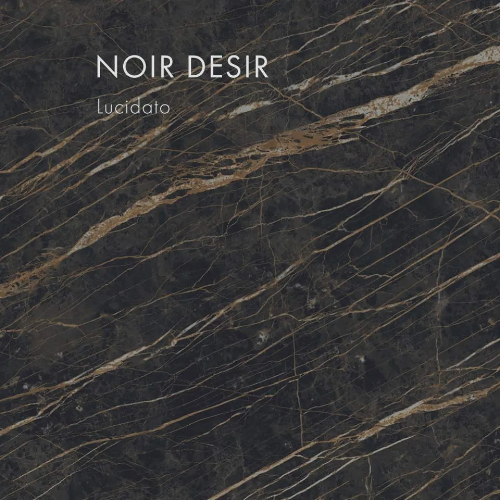 Ovaler Esstisch aus Feinsteinzeug und Metall Made in Italy - Emilio