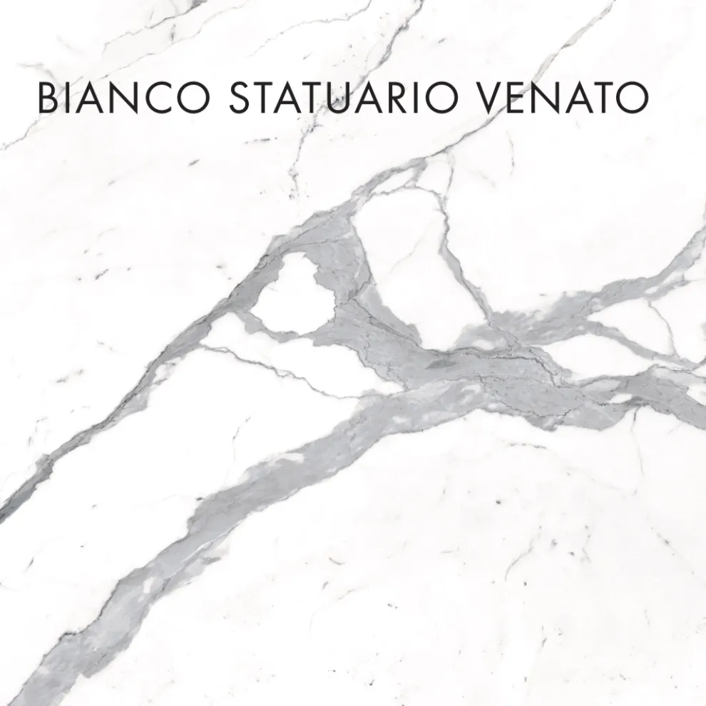 Ovaler Esstisch aus Feinsteinzeug und Metall Made in Italy - Emilio