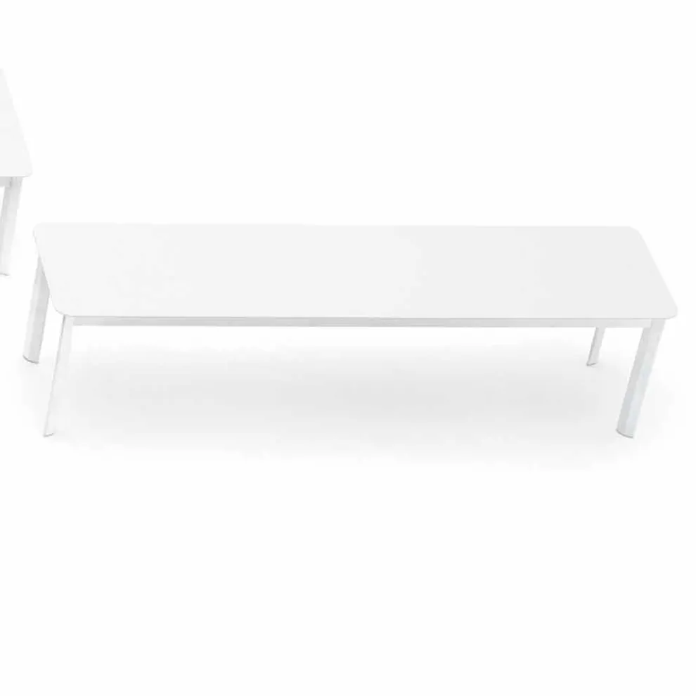 Design Outdoor-Bank aus lackiertem Aluminium Varaschin System