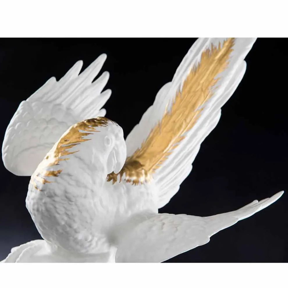 Papageienförmige Keramikstatue Handgefertigt in Italien - Pagallo