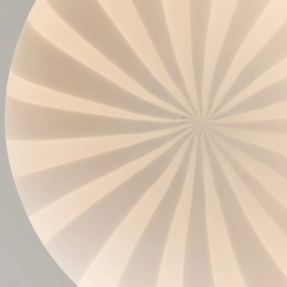 Pendelleuchte Design Länglich aus weißem Filigranglas - Caravan