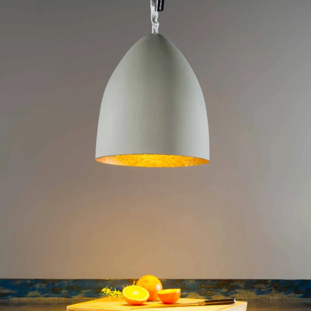 Pendelleuchte In-es.artdesign Flower S Cement Finish Zement