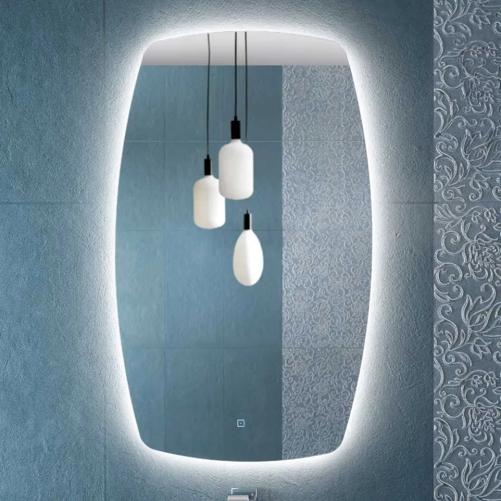 Perimeterspiegel mit LED-Hintergrundbeleuchtung, hergestellt in Italien – Sleep