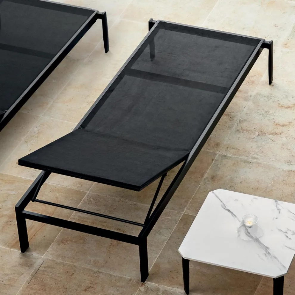 Garten Chaiselongue mit oder ohne hochwertige Matratze - Filomenalet