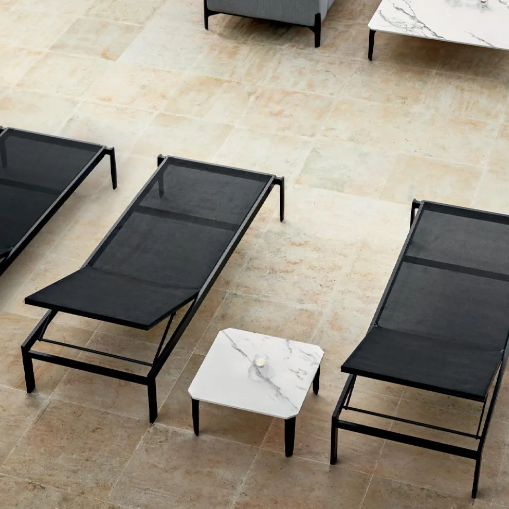 Garten Chaiselongue mit oder ohne hochwertige Matratze - Filomenalet