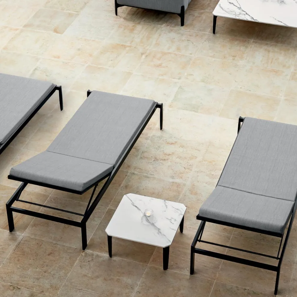 Garten Chaiselongue mit oder ohne hochwertige Matratze - Filomenalet