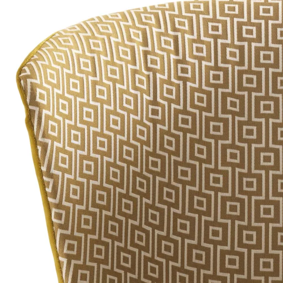 Polsterstuhl aus Massivholz Grilli York made in Italy, 2 Stücke