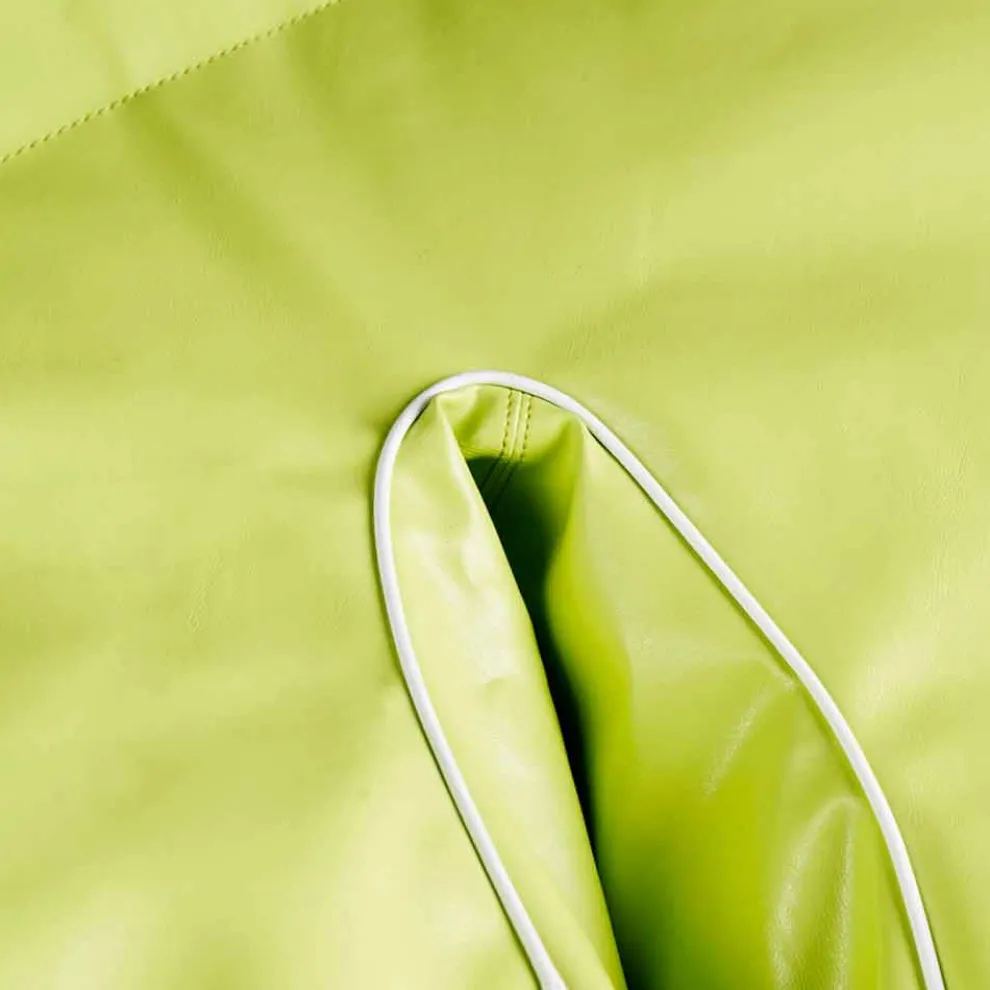 Pouf für den Innen- und Außenbereich aus nautischem Kunstleder Philo