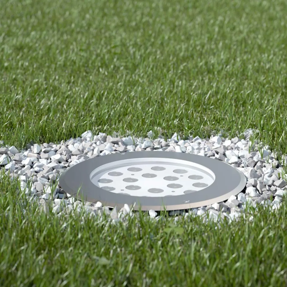 Projektor, Rundstrahler mit Außen-LED aus Edelstahl - Dakota