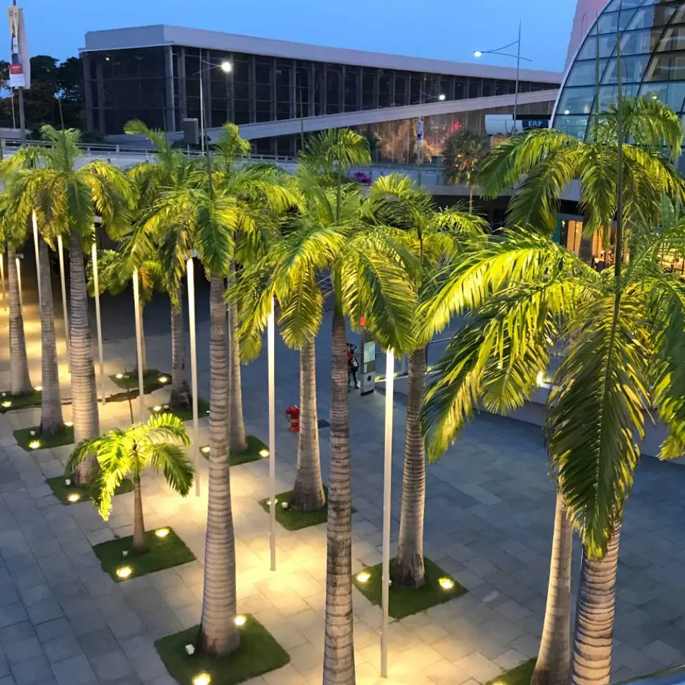 Projektor, Rundstrahler mit Außen-LED aus Edelstahl - Dakota