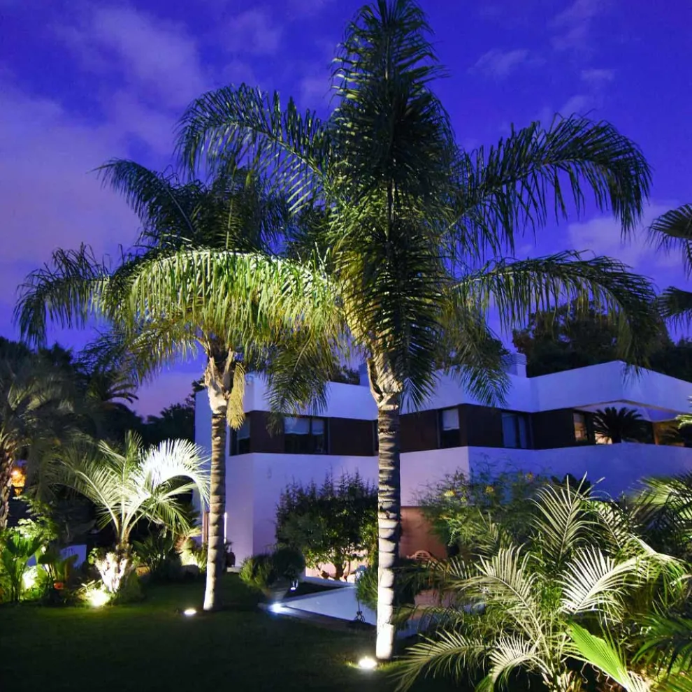 Projektor, Rundstrahler mit Außen-LED aus Edelstahl - Dakota