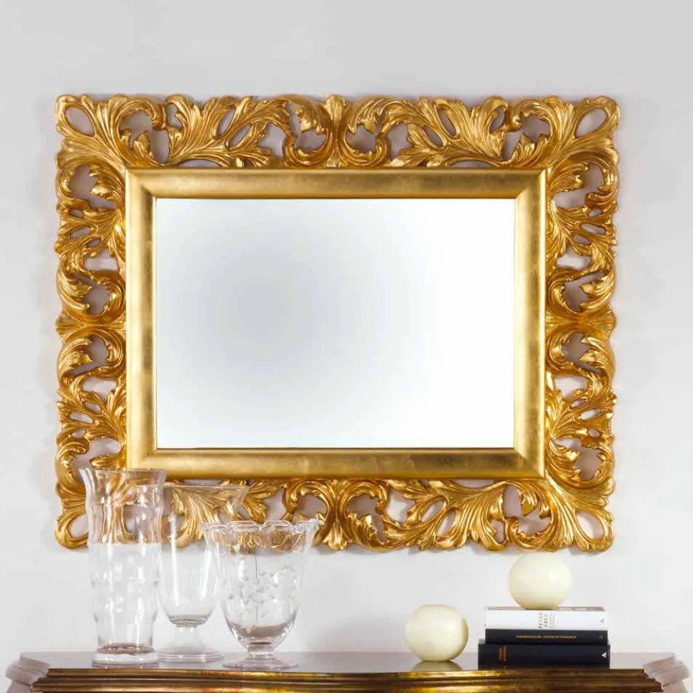 Repro Wandspiegel in Blattgold Gudin 708 x 87