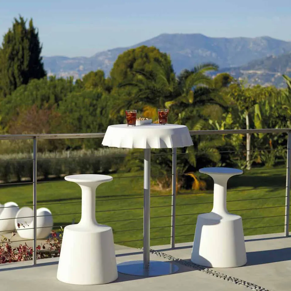 Barhocker Modern Slide Drink im Freien hergestellt in Italien
