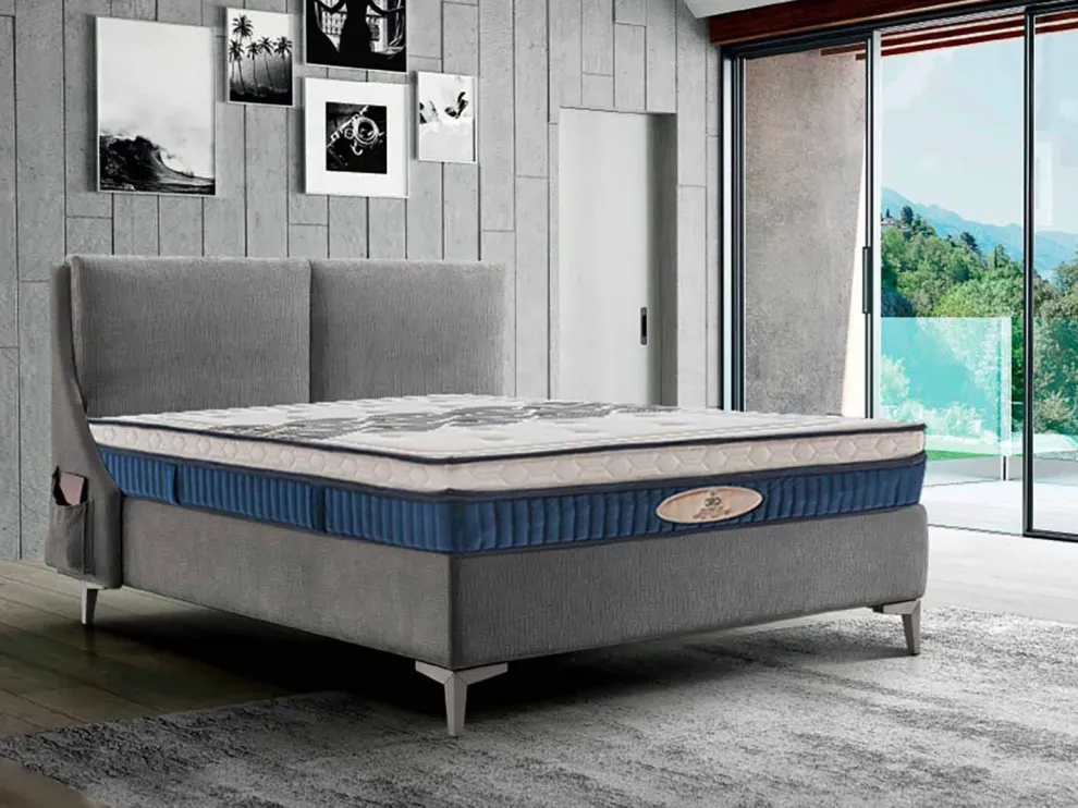 Einzel-Matratze H 25 cm aus Memory Foam  mit 800 Taschenfederkern – Grecia