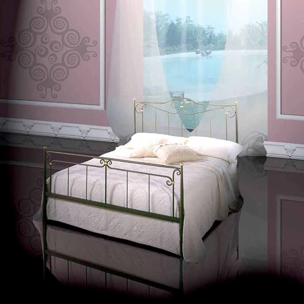 Auriga Doppelbett aus Schmiedeeisen in Design