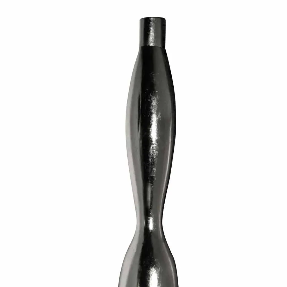 Indoor-Vase in Harz-Gold- oder Blattsilber-Finish Made in Italy - Quarto