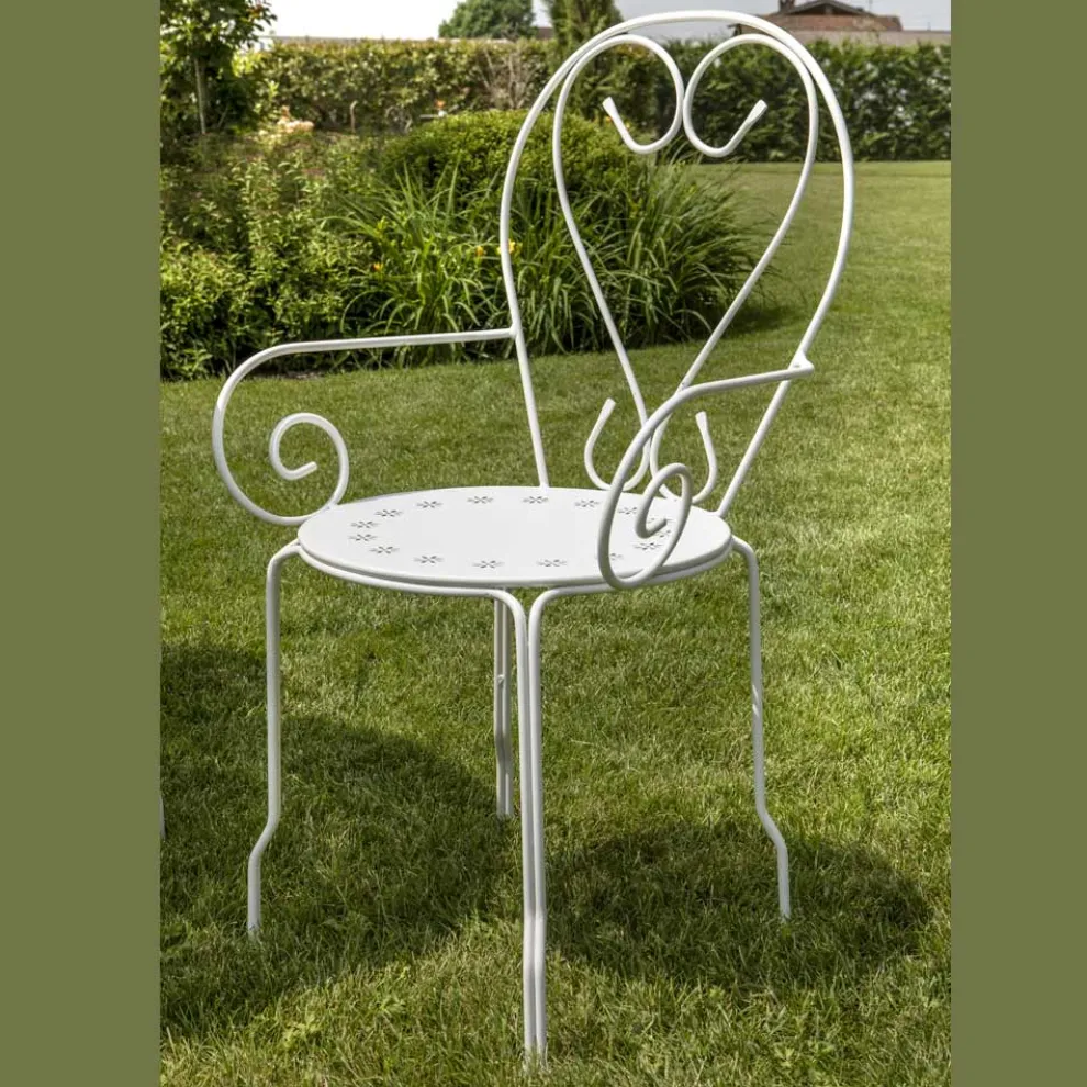 Gartenstuhl ganz aus Metall - Archiv