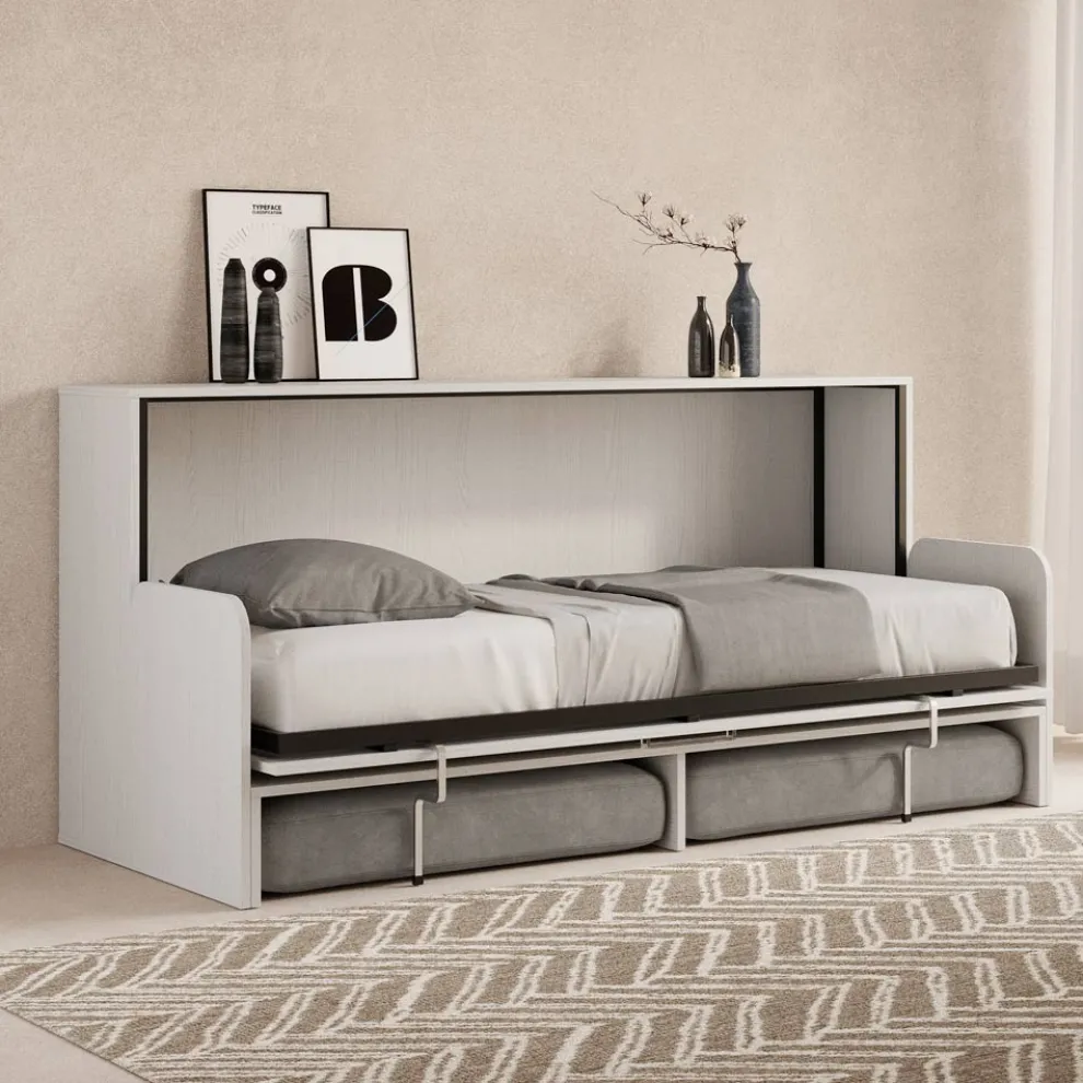 Horizontales Klappbett mit Sofa Made in Italy - Collaborative