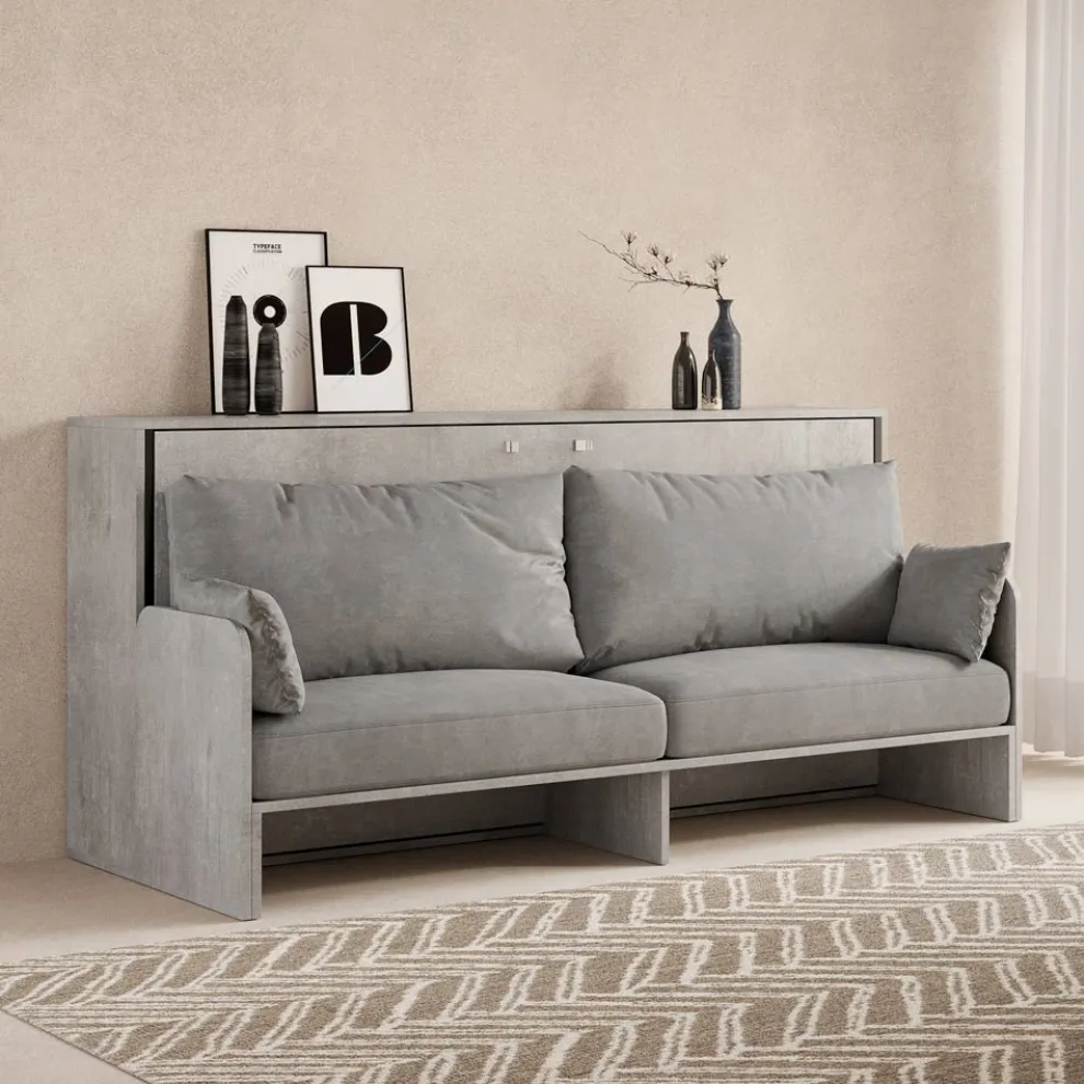 Horizontales Klappbett mit Sofa Made in Italy - Collaborative