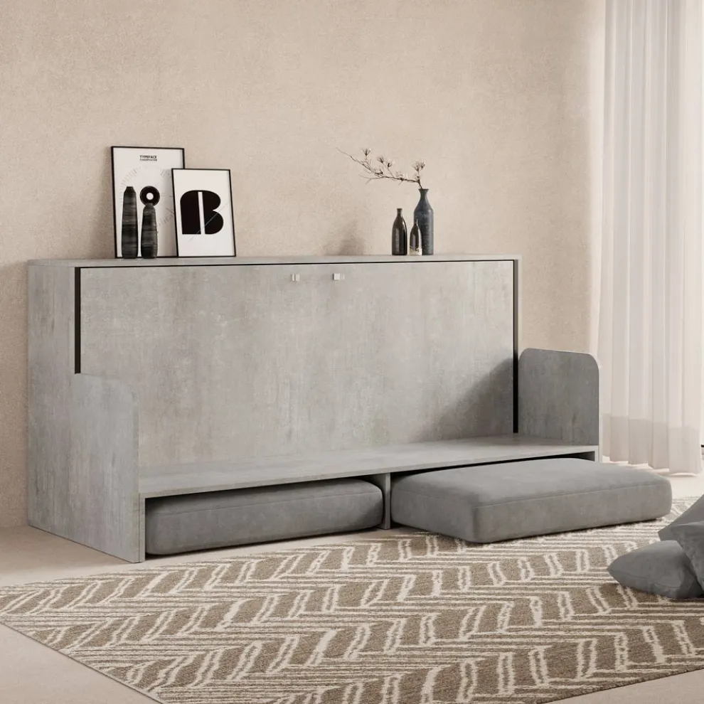 Horizontales Klappbett mit Sofa Made in Italy - Collaborative