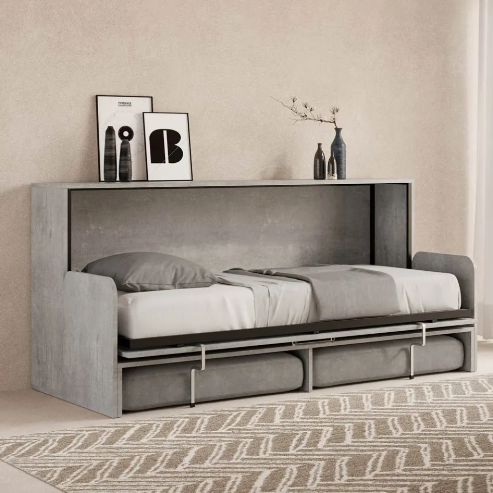 Horizontales Klappbett mit Sofa Made in Italy - Collaborative