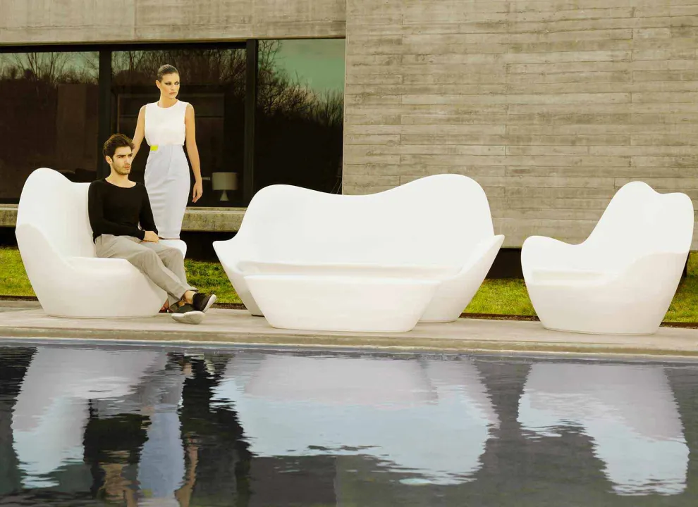 Modernes Outdoor-Sofa Sabinas von Vondom aus Polyethylen