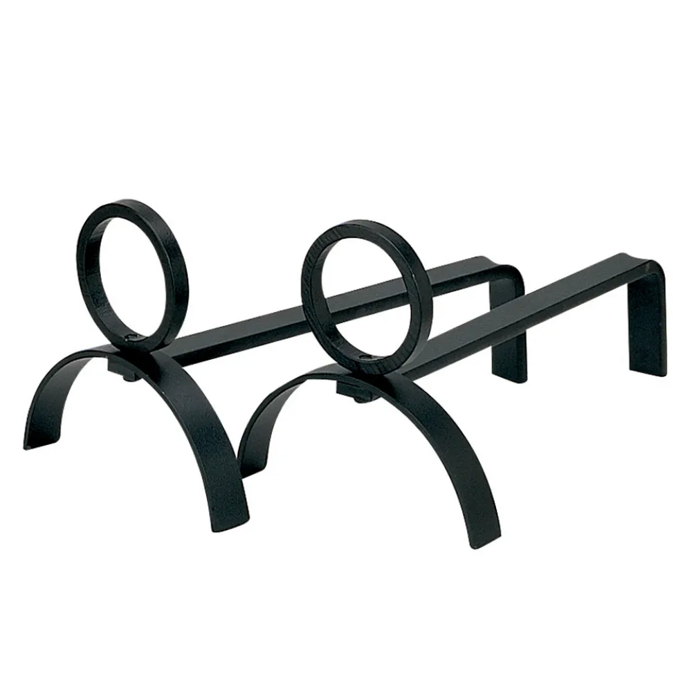 Paar Kaminböcke aus Metall, Höhe 21 cm, hergestellt in Italien – Sari