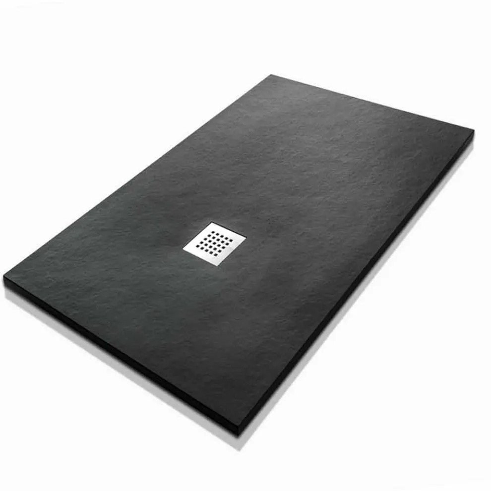 Rechteckige Duschwanne 140x90 in Resin Stone Effect Finish - Domio