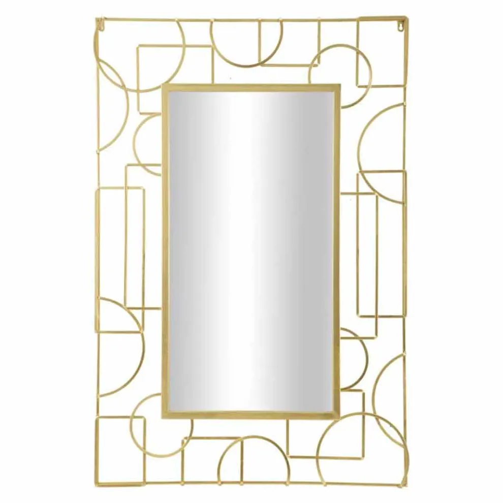 Rechteckiger Wandspiegel aus Eisen im modernen Design - Plinio