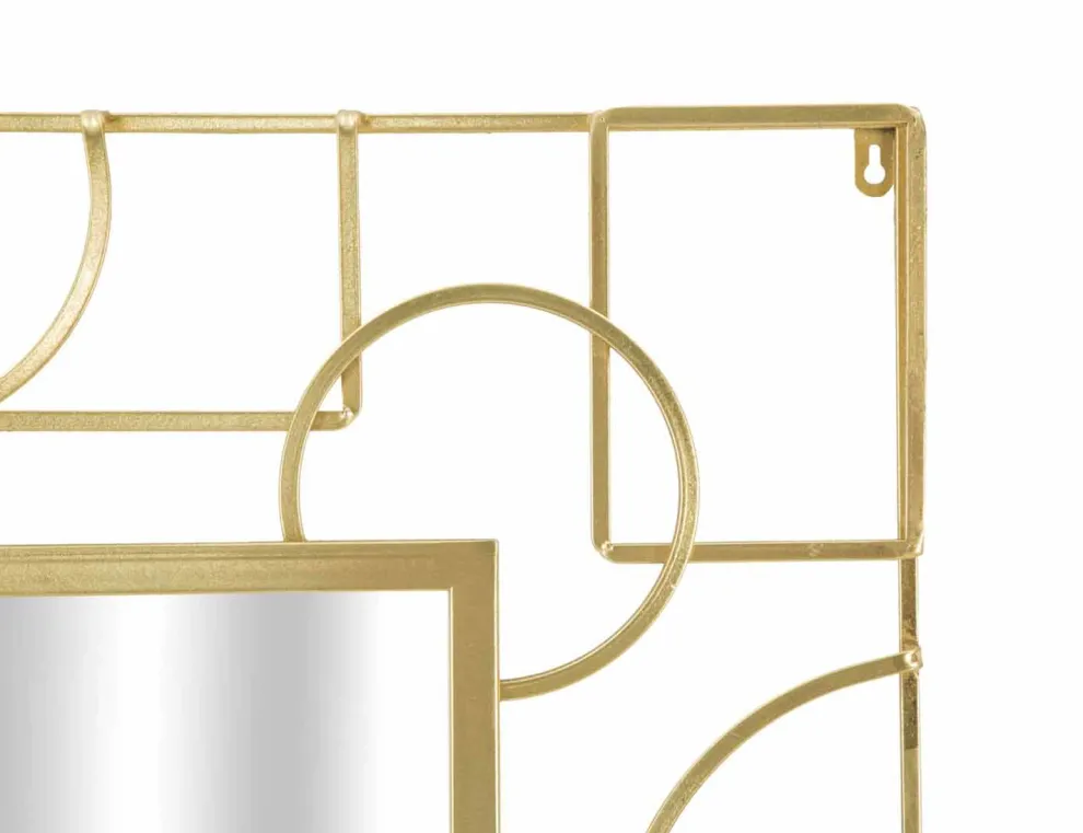 Rechteckiger Wandspiegel aus Eisen im modernen Design - Plinio