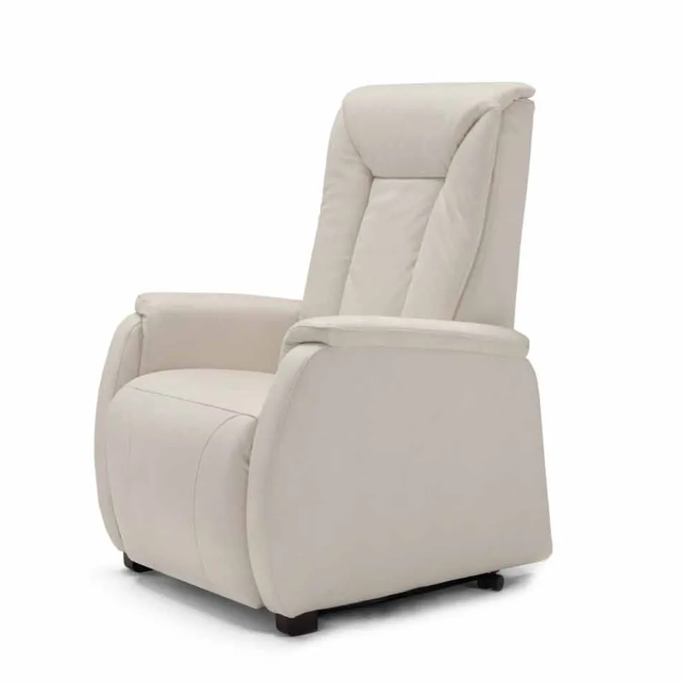 Relaxsessel mit Aufstehhilfe und 2 Motoren, made in Italy Design Rosa