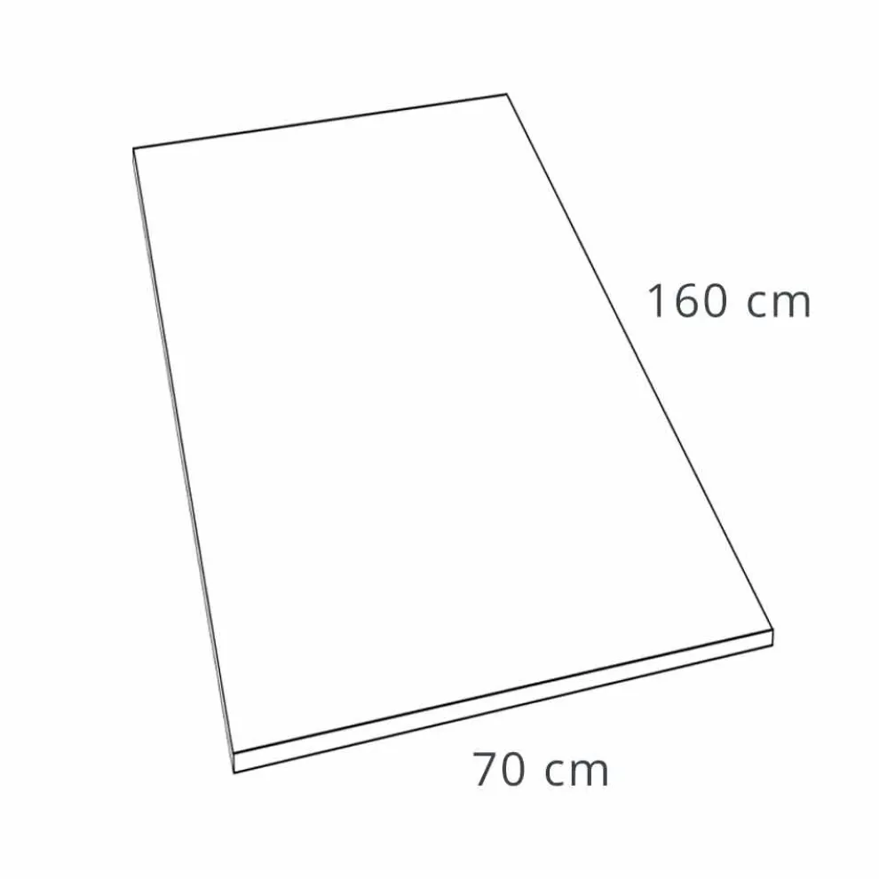 Resin Duschwanne Beton Effekt Finish 160x70 Modern - Cupio