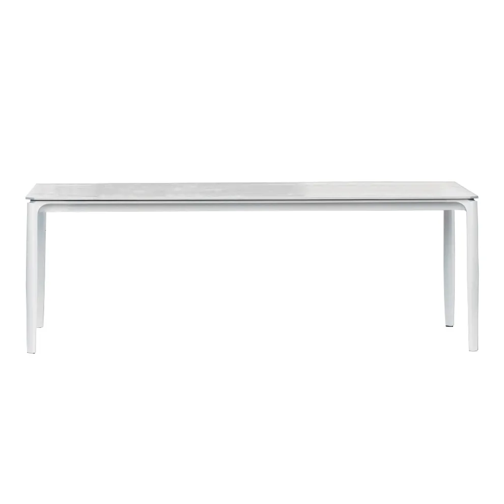 Ausziehbarer Esstisch im Freien 318 cm aus Aluminium und Steinzeug - Filomena