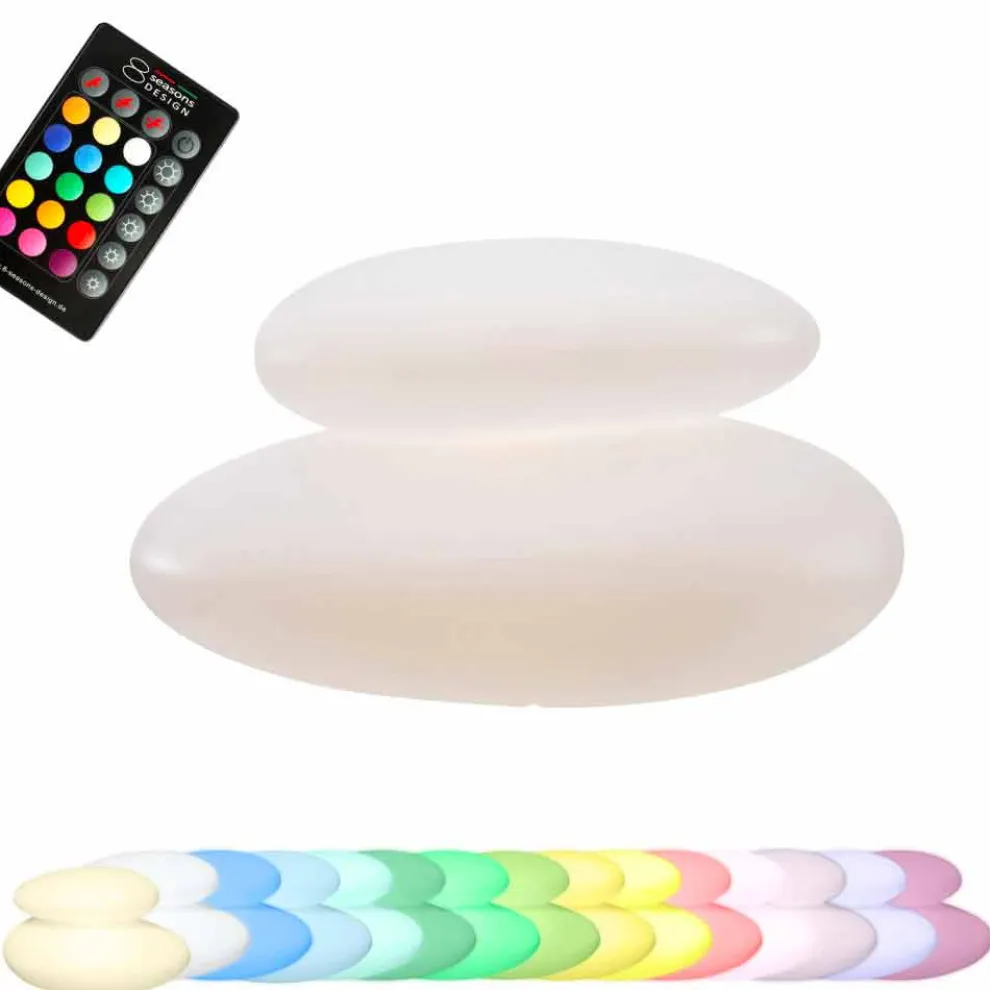 Rock-förmige Außen- oder Innenlampe, modernes farbiges Design - Sassostar