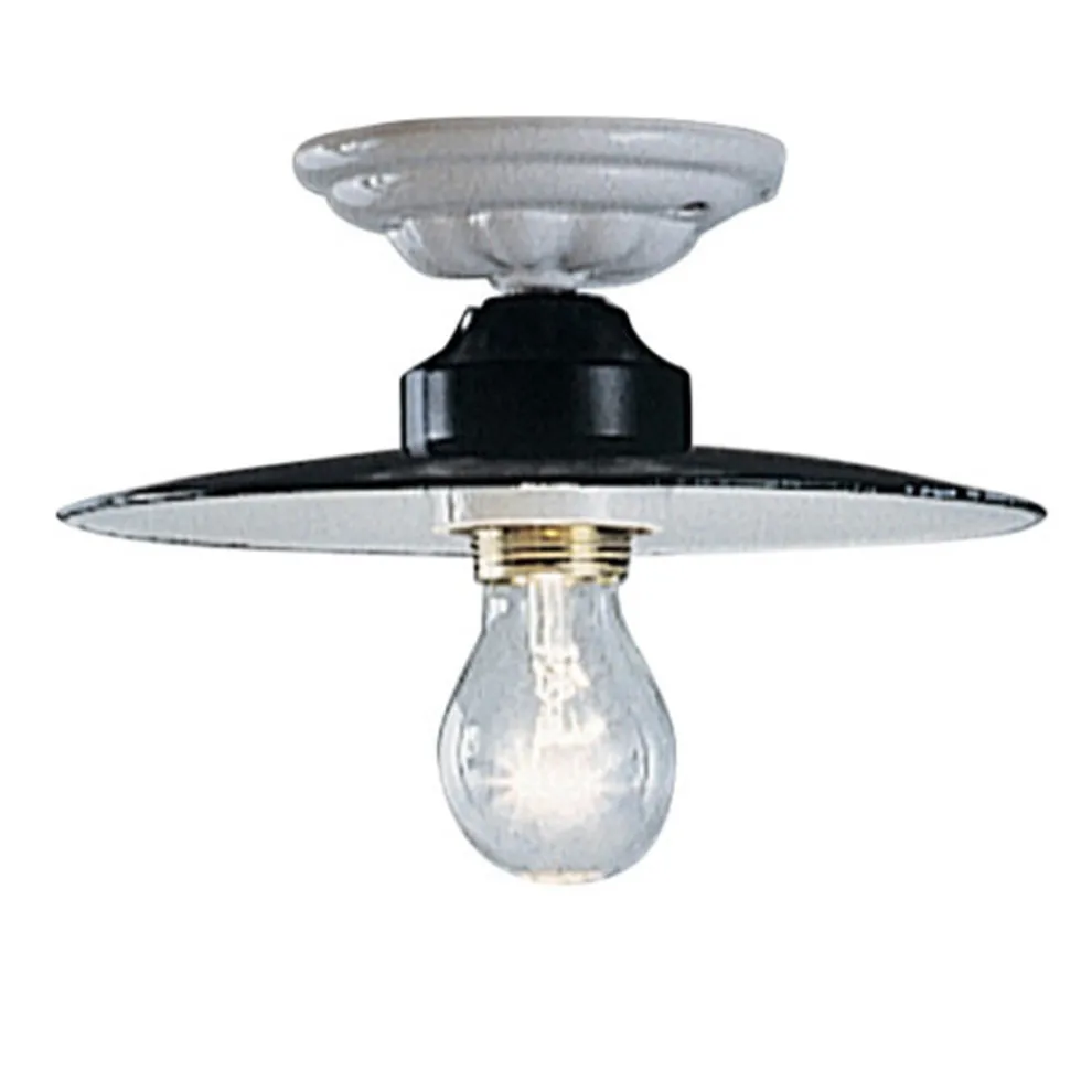 Runde Deckenlampe aus Keramik im rustikalen Stil Ferroluce Potenza