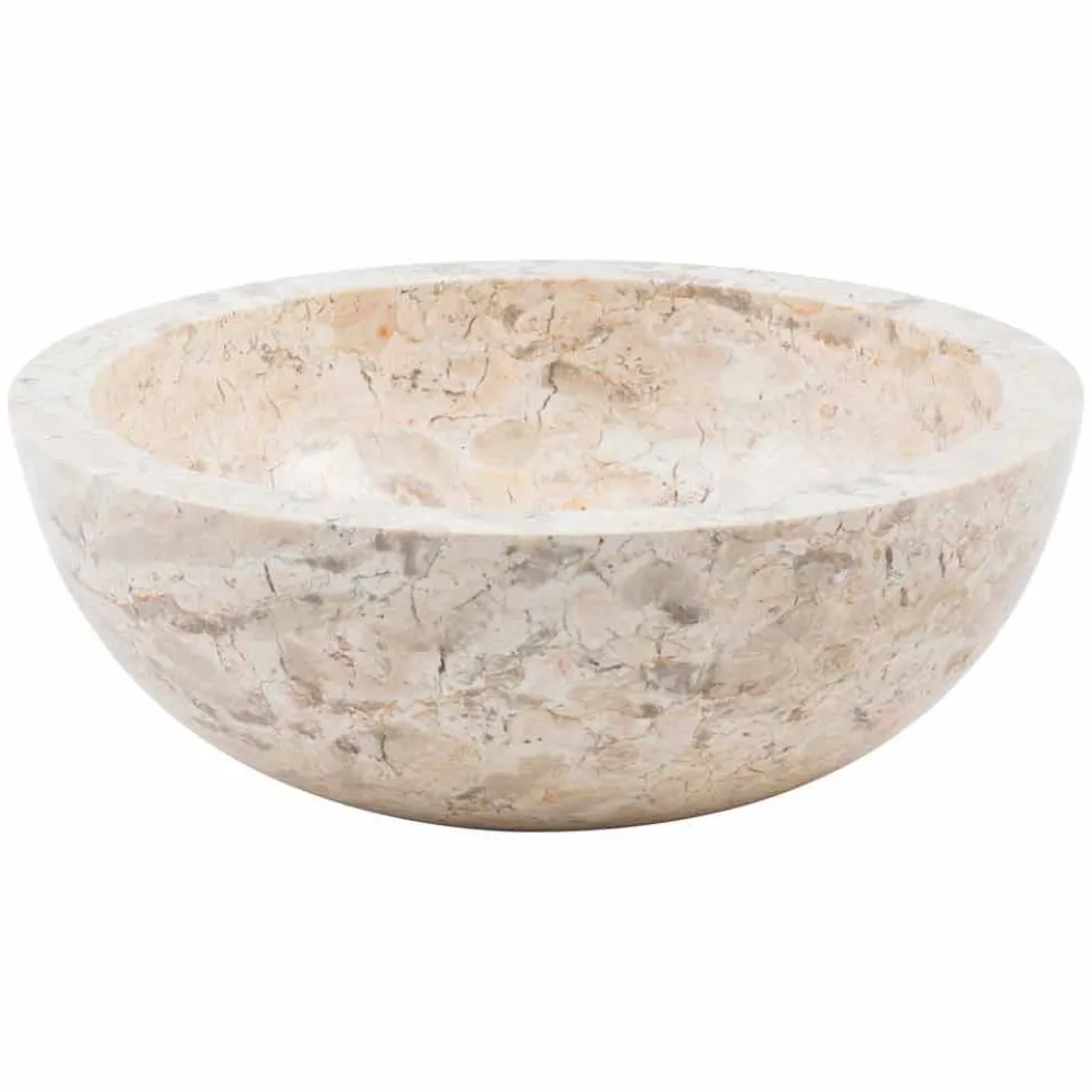 Runde handgearbeitete Waschtischplatte aus Marmor, Nibbiano