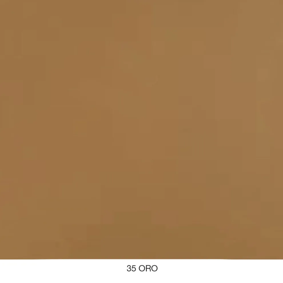 Runder Couchtisch für Wohnzimmer aus Metall und Glas mit luxuriösem Marmoreffekt - Magali