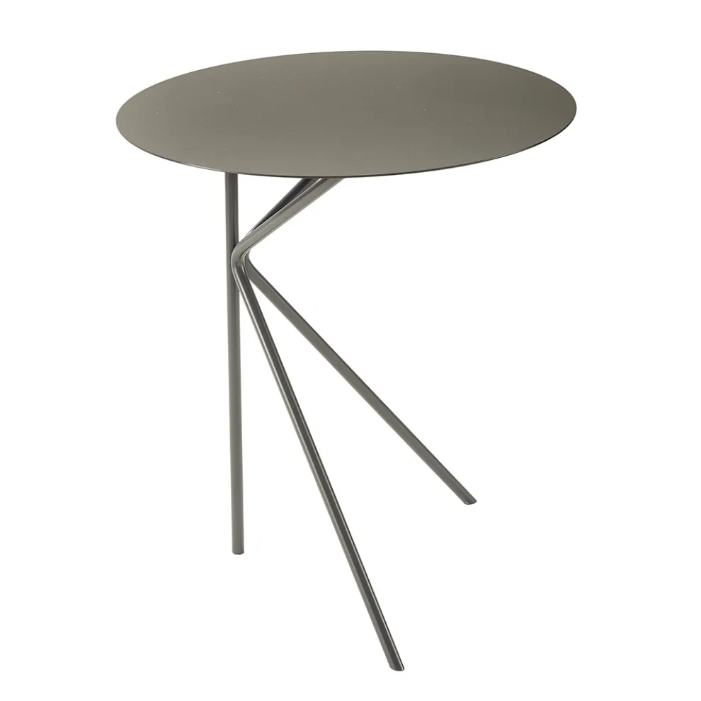 Runder Couchtisch aus Metall, Design in verschiedenen Farben und 2 Größen - Olesya