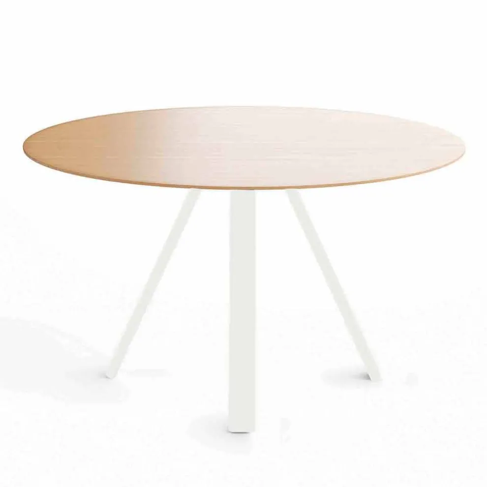 Runder Esstisch aus Metall und MDF Made in Italy - Cornelius