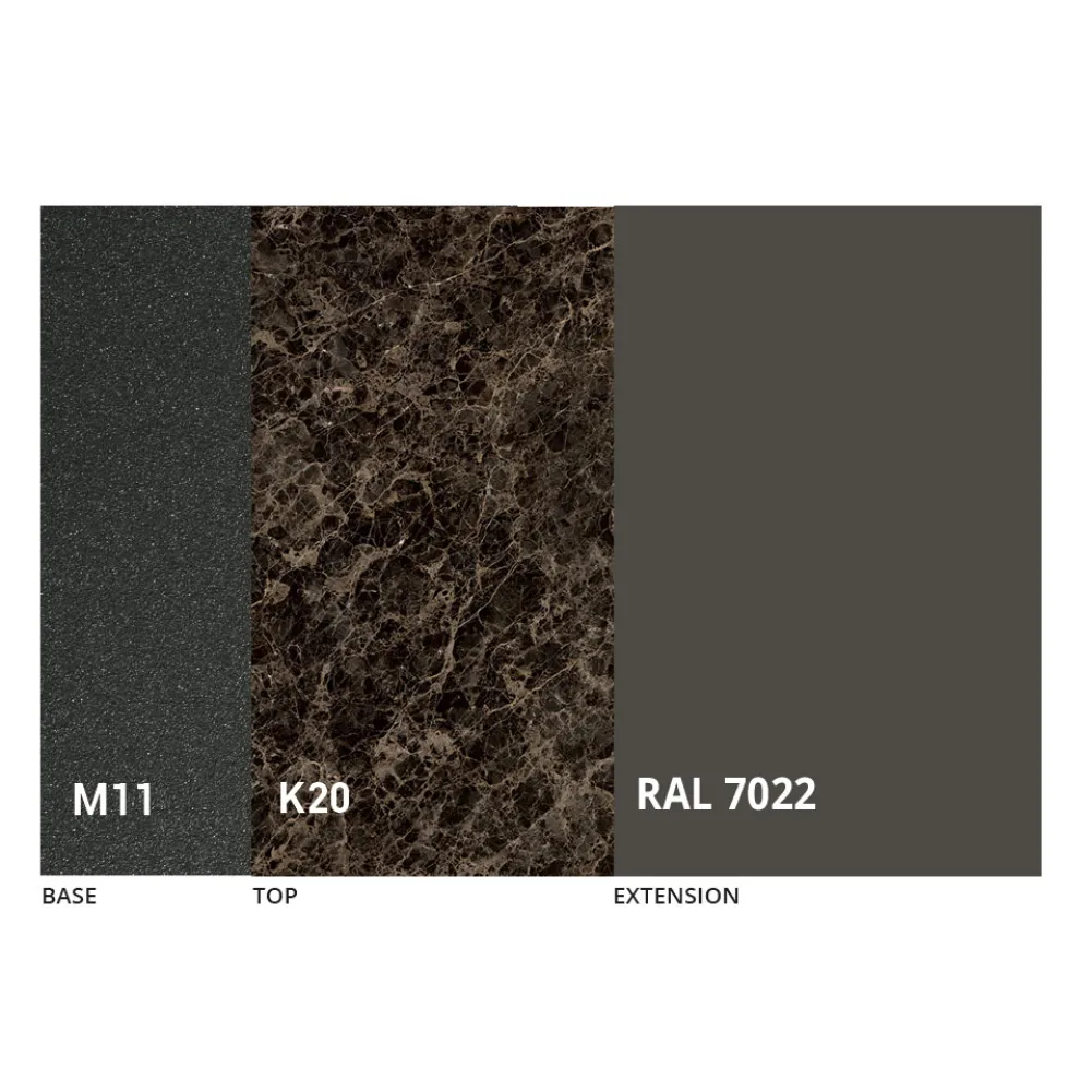 Runder Esstisch mit ausziehbarer Platte bis 180 cm Made in Italy - Muschio