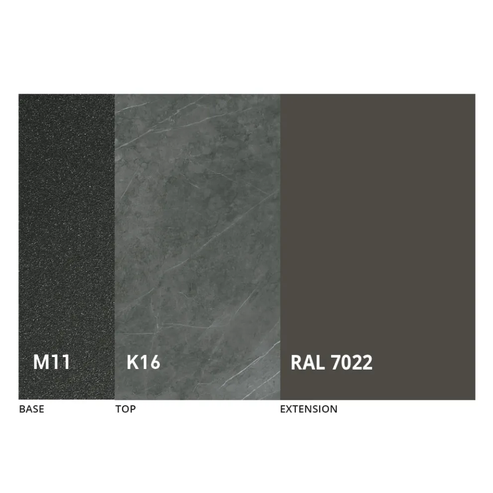 Runder Esstisch mit ausziehbarer Platte bis 180 cm Made in Italy - Muschio