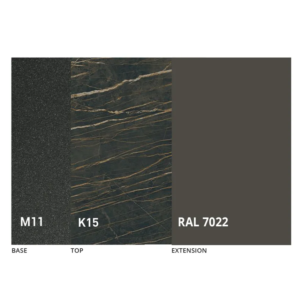 Runder Esstisch mit ausziehbarer Platte bis 180 cm Made in Italy - Muschio