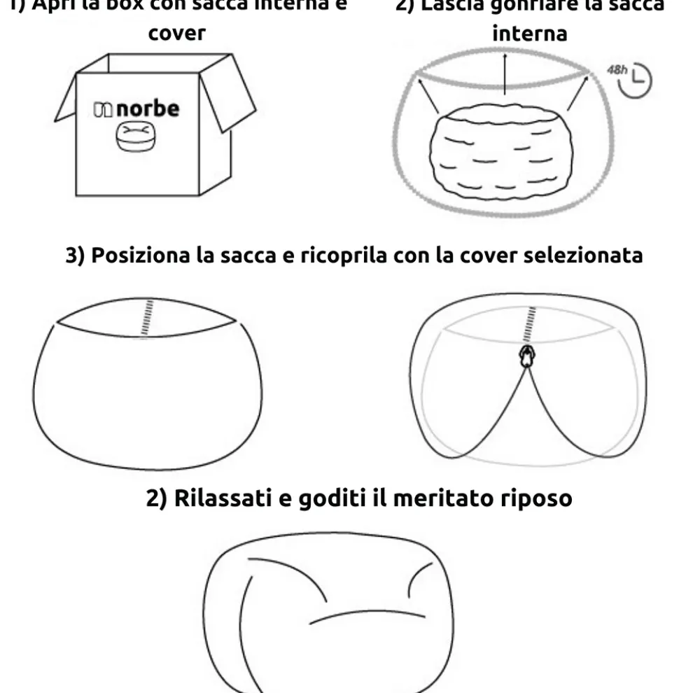 Runder Hocker für Wohnzimmer aus abnehmbarem und waschbarem blauem Samt - Mora